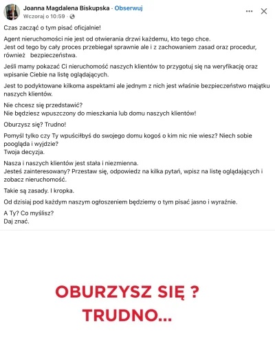 jfrost - Pasożyty nieruchomości z nudów wypluwają takie oto wysrywy na FB ( ͡° ͜ʖ ͡°)...