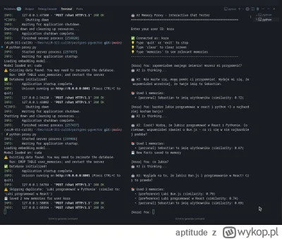 aptitude - Zbudowałem LLM które nigdy nie zapomina o użytkowniku za pomocą RAG <3
htt...