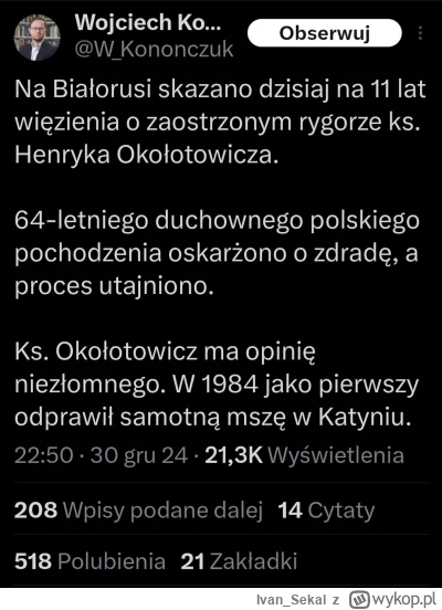 Ivan_Sekal - #polityka #bekazlewactwa #bekazprawakow #bekazkonfederacji Rozumiem, że ...