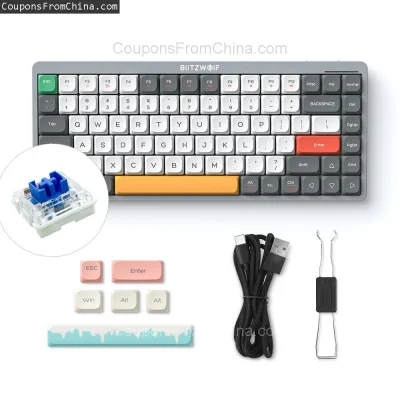 n____S - ❗ BlitzWolf BW-Mini75 Wireless Mechanical Keyboard 84 Keys
〽️ Cena: 46.99 US...
