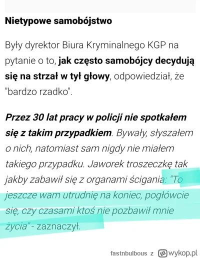 fastnbulbous - myślicie że naprawdę to było ostatnie co pomyslal sobie #jacekjaworek?...