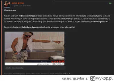 ojciec-grzyba - #famemma
Do #dzieckaindygo Natana Marcona

https://wykop.pl/wpis/7444...