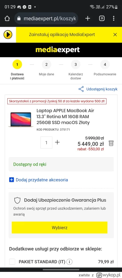 xwhite - Oceni ktoś akuratność tej promocji w skali od 1-10?
#apple #macbook #promocj...