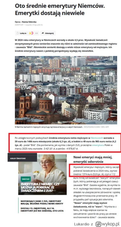 Lukardio - A Polka/ Polak tylko 800  - 1200 euro emerytury

 https://biznes.interia.p...