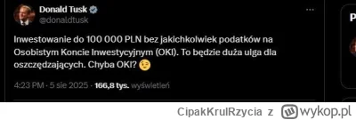 CipakKrulRzycia - #inwestycje #inwestowanie #polityka #pytaniedoeksperta
Jest OK czy ...