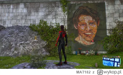 MAT182 - #spiderman2 wie ktoś kto to jest ? Mural w central parku