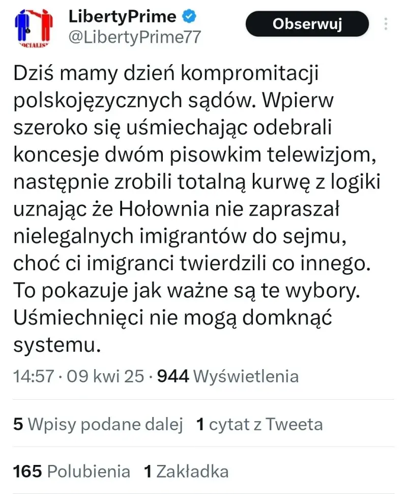 Logan00 - @Dewator96: cześć Liberty :)