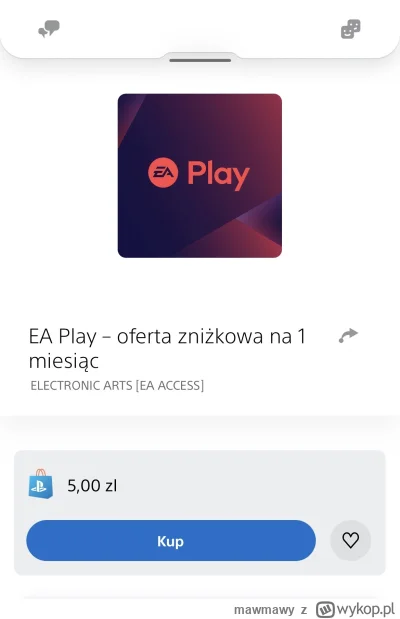 mawmawy - #fut #eafc24 
Podobno po zakupie tego abo wpada jakaś zniżka na ea24, próbo...