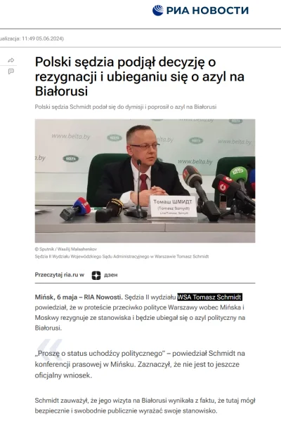 szurszur - Sedzia z propisowksiej afery hejterskiej poprosił o azyl na Białorusi!!!
J...