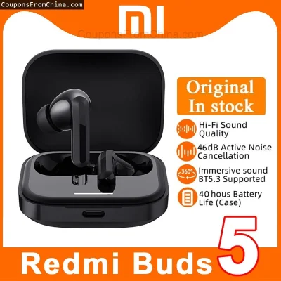 n____S - ❗ Xiaomi Redmi Buds 5 Noise Cancelling Bluetooth 5.3 Earphones
〽️ Cena: 30.5...