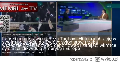 robert5502 - To sie sporej części wykopków spodoba, prawda?

Irański przedstawiciel R...