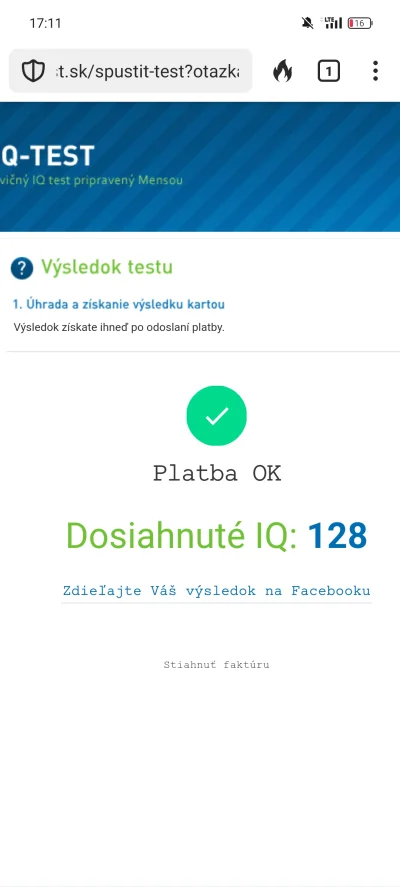 OpowiesciDziwnejTresci - Zrobiłem test IQ na słowackiej stronie mensy, płatny 4 euro,...