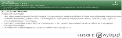 kszaku - >Tak, rekrutacja uzupełniająca ma regulamin, jest on identyczny z tym, jaki ...