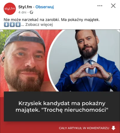 michalcorobisz - Zastanawialiście się dlaczego Krzysiu nie chciał podjąć tematu dewel...