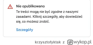 krzysztofyktak - Cześć, 
mam problem z #googlemaps nie mogę dodać #opinia . Nie ważne...