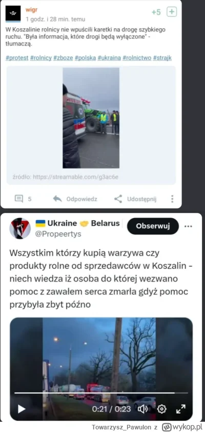 Towarzysz_Pawulon - Ukraińskie trolle ostro pracowały przez noc: 

Troll @wigr kłamie...