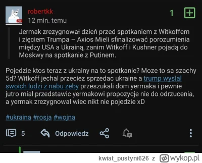 kwiat_pustyni626 - #ukraina 

Robert widzi spisek xd a nie widzi problemu, że osoba k...