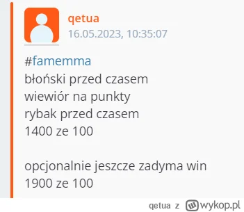 qetua - #famemma 
jeszcze tylko błona i 3k na plus z 2 kuponów