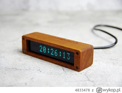 4833478 - @Jarek_P: Ja jako nocny zegarek mam taki VFD z Aliexpress i jest super. Ust...