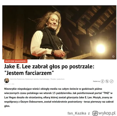 fan_Kazika - just Ameryczka w jednym artykule:
- gwiazda rocka chodzi po ulicy jakby ...