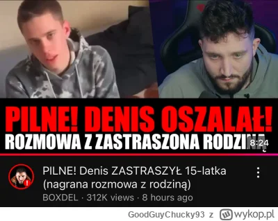 GoodGuyChucky93 - @Kryminopedia_YT: A to sorry. A co powiedzial. 
Przy okazji Baxton ...