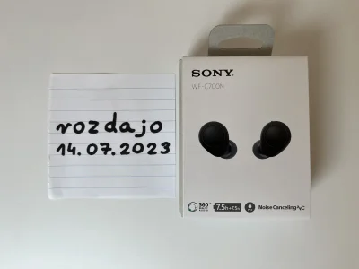 b.....w - Wśród osób nie plusujących ten wpis organizuję #rozdajo słuchawek Sony WF-C...