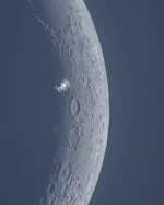 G00LA5H - ISS wyhaczona 14" teleskopem w biały dzień na tle Księżyca ( ͡° ͜ʖ ͡°)

#is...