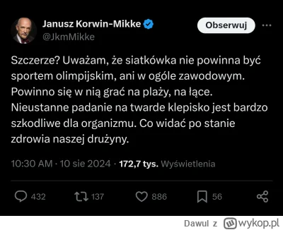 Dawul - Pan Janusz jak zwykle przed wszystkimi. 
#siatkowka #paryz2024 #polityka