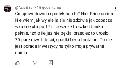 KjatanSveisson - #gielda #xtb

Dosłownie trochę ponad tydzień temu była taka atmosfer...