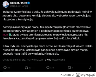 Koziom - Wy tu żyjecie Ameryczką, a w tym czasie TK znowu w formie ( ͡° ͜ʖ ͡°) Niech ...