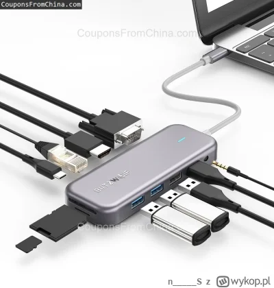 n____S - ❗ BlitzWolf BW-TH8 11 in 1 USB-C Data Hub
〽️ Cena: $36.99
➡️ Sklep: Banggood...