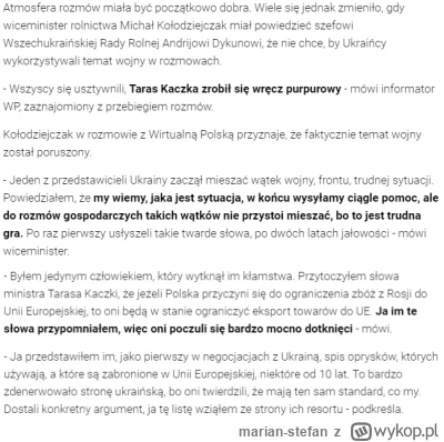 marian-stefan - Już wiadomo dlaczego ukraińska propaganda naskoczyła na Kołodziejczak...