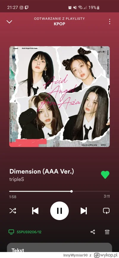 InnyWymiar90 - #triples #kpop #koreanka #spotify