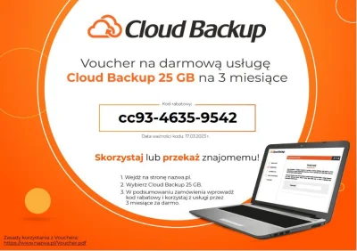 jestemjakijestem1212 - 3 miesiące 25 GB cloud backup

Mi niepotrzebne, może ktoś skor...