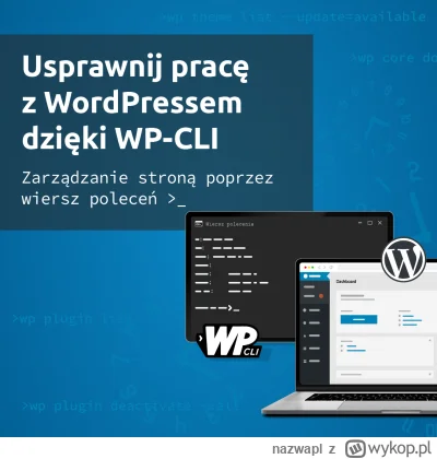 nazwapl - Zarządzaj WordPressem z WP-CLI

Dzięki WP-CLI, bez konieczności logowania d...