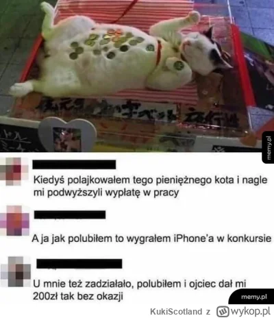 KukiScotland - Zaplusuj kota  a w tym tygodniu otrzymasz 1000 zł premii. ( ͡° ͜ʖ ͡°) ...