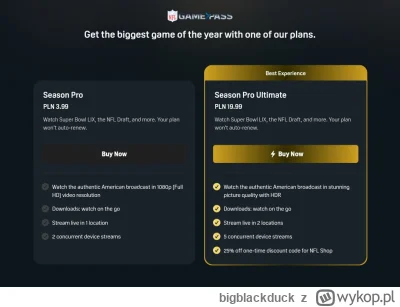 bigblackduck - Uwaga, uwaga: oficjalna transmisja, jedyna godna "po amerykańsku" jest...