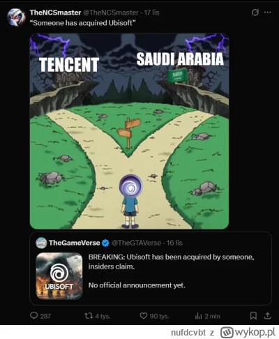 nufdcvbt - #kiszak Chyba jednak nie upadnie? Ale najpierw Arek musi nagrać film żebym...