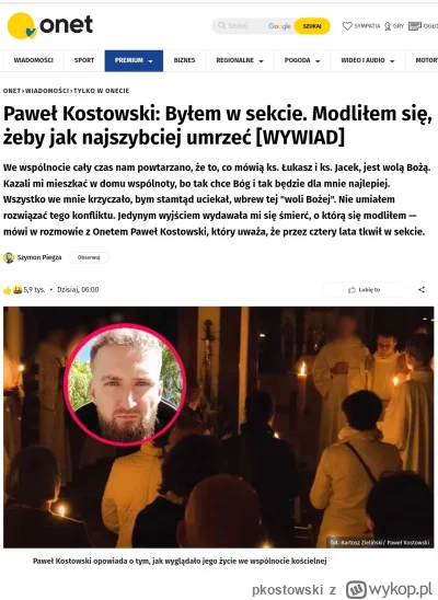pkostowski - Nowy wywiad o sekcie pod Warszawą. Zapraszam do wykopywania:

https://wy...