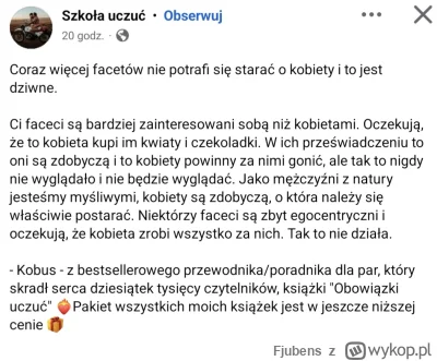 Fjubens - Panowie, może tak po chamsku nie oczekujcie kwiatów i czekoladek od swojej ...