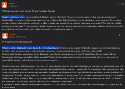 secs - >IT to obecnie tak dziadowska branża że nie chce mi się tu pracować.
No i zaje...