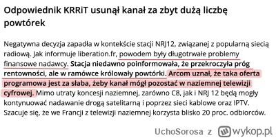 UchoSorosa - >@maximilianan: Proszę wskaż ten powód. Nie napisałem z jakiego powodu o...