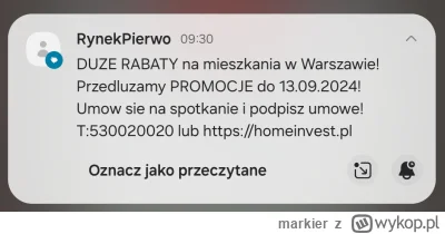 markier - Psioczycie na deweloperów a to tacy dobrzy ludzie.
Mówili mi, że promocja t...