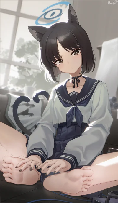 OttoFlick - #randomanimeshit #anime #stopkianime #kemonomimi #schoolgirl #bluearchive...