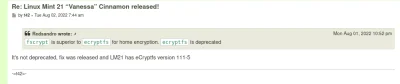 robekk1978 - @pyroxar: sporo ludzi zaleca użyć zamiast fscrypt ale ecryptfs od wersji...