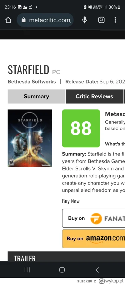 suzaku0 - @Wololol: hatfu na wszystkich recenzentów i te ich zaplute oceny