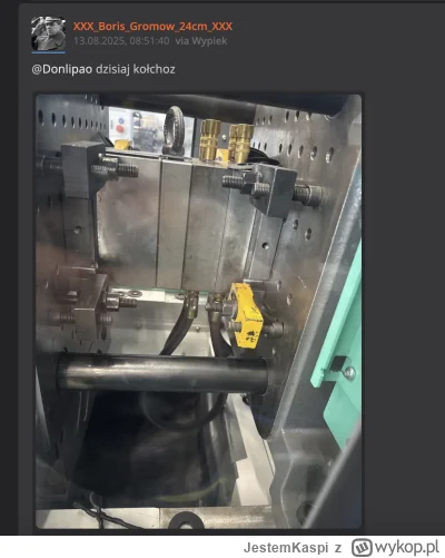 JestemKaspi - szkoda ze policjanci musza dorabiac na wtryskarkach (╯︵╰,)