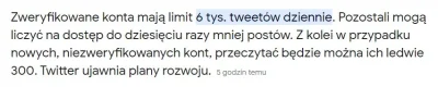 michaqal - @michaqal: Teraz czytam, że jakieś limity Elon wprowadził, ale to na przec...