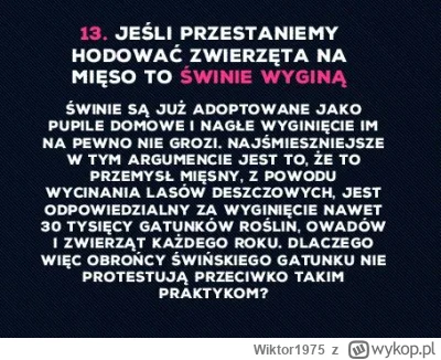 Wiktor1975 - >Całkowite zrezygnowanie z mięsa przez ludzkość oznacza zagładę dla krów...