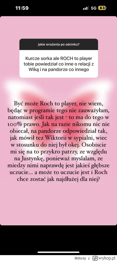 Millady - (Rolka Kori) 
No, a Roch miał prawo być graczem….niesamowite. 
*podwójne st...